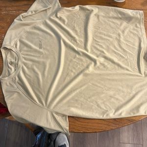 Golden workout shirt